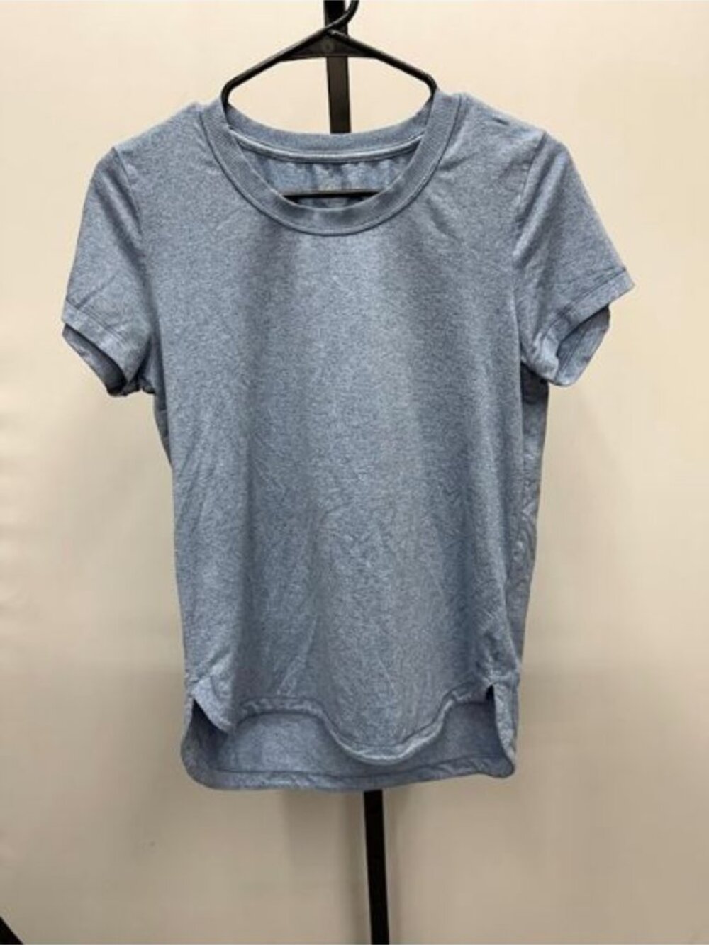Athleta Heather Blue Uptempo Short Sleeve Tee